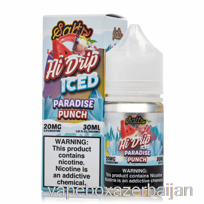 E-Juice Vape ICED Paradise Punch - Hi-Drip Salts - 30mL 50mg